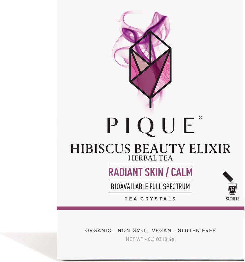 Pique Organic Hibiscus Beauty Elixir Herbal Tea - Image 1